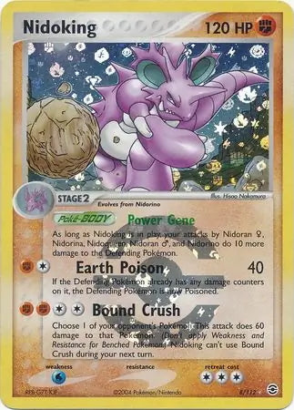 FireRed & LeafGreen Nidoking #8/112 reverse holo